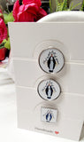 Custom Lapel Pin Personalized 1", Religious Pin, photo pin, QR code pin.