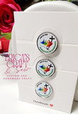 Custom Lapel Pin Personalized 1", Religious Pin, photo pin, QR code pin.