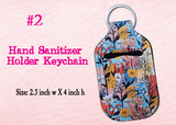 Waterproof Neoprene Hand Sanitizer Holder Keychain, Custom Sanitizer Holder, Inhaler Pouch, Funny Sanitizer Holder
