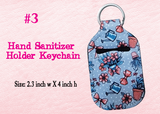 Waterproof Neoprene Hand Sanitizer Holder Keychain, Custom Sanitizer Holder, Inhaler Pouch, Funny Sanitizer Holder