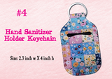 Waterproof Neoprene Hand Sanitizer Holder Keychain, Custom Sanitizer Holder, Inhaler Pouch, Funny Sanitizer Holder