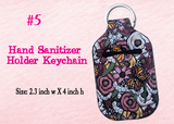 Waterproof Neoprene Hand Sanitizer Holder Keychain, Custom Sanitizer Holder, Inhaler Pouch, Funny Sanitizer Holder
