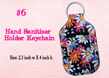 Waterproof Neoprene Hand Sanitizer Holder Keychain, Custom Sanitizer Holder, Inhaler Pouch, Funny Sanitizer Holder