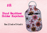 Waterproof Neoprene Hand Sanitizer Holder Keychain, Custom Sanitizer Holder, Inhaler Pouch, Funny Sanitizer Holder