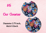 Car Coaster, Cute Cup Holder Coasters for Your Car with Fingertip Grip, Auto Accessories for Women & Men,Pack of 2
