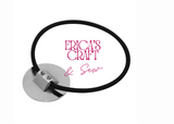 Elastic Hair Tie, Alpha Sublimation hair tie with metal tray