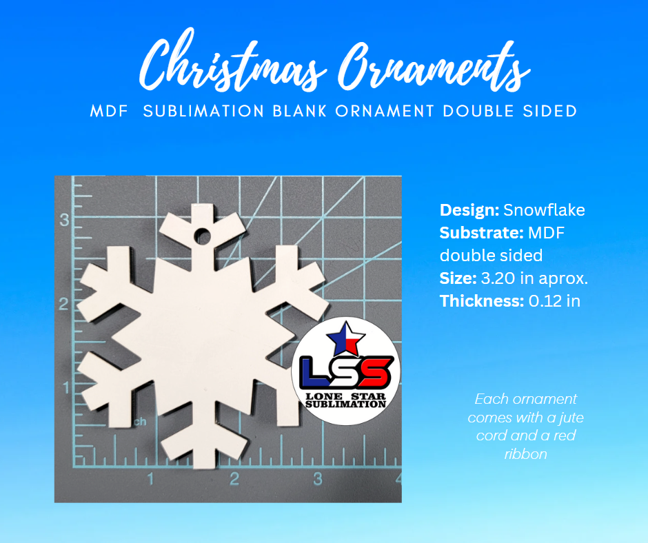 Double sided Circle Christmas ornaments for sublimation Ornaments