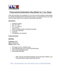 Sublimation Mug Blister 11 oz - Template and English Instructions