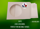 Persanalized Sublimation 30 pc 4'' x 4'' sublimation cardstock
