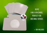 Persanalized Sublimation 30 pc 4'' x 4'' sublimation cardstock
