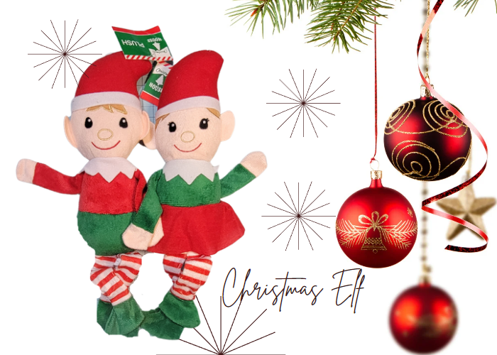 christmas house plush elves