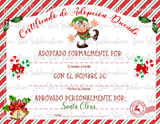 Elf Adoption Certificate / Certificado de Adopción de Duendes /ENGLISH-SPANISH