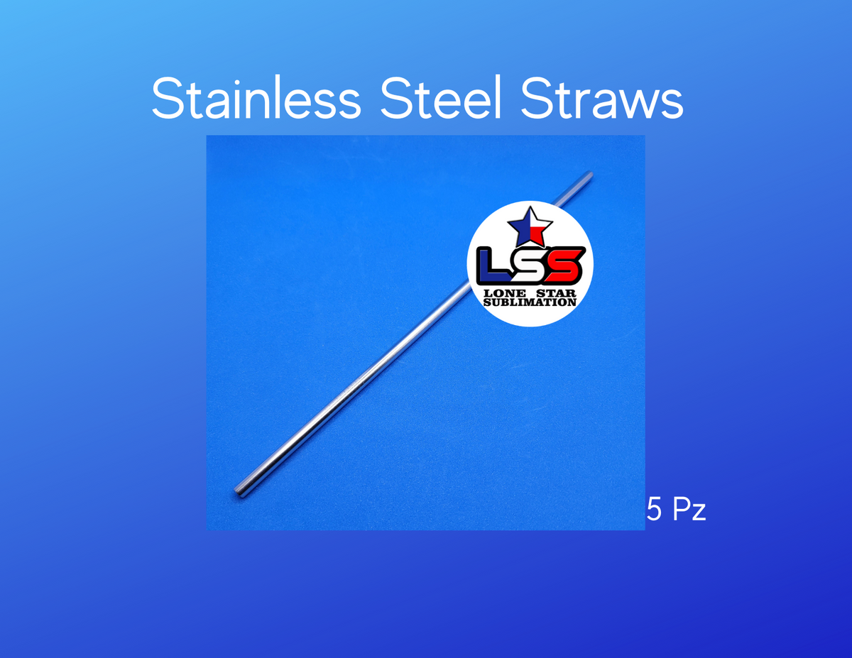 Stainless Steel Straws 20 oz Tumbler Metal Straw 5 pz Lone Star
