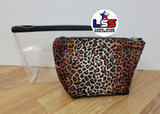 Cosmetic Bag Set Transparent/Leopard