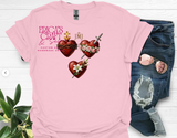 Playera Sagrados corazones de Jesús, María y José