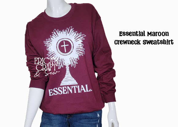 Essential Maroon Crewneck Sweatshirt