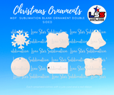 Sublimation Blank Ornament: MDF, double side ornaments, Christmas ornaments