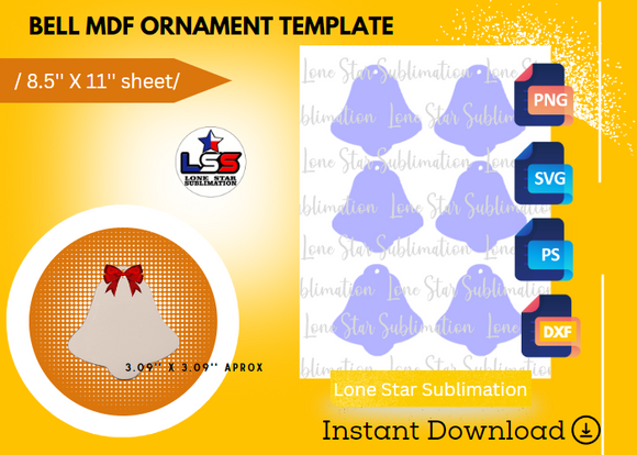 BELL MDF ORNAMENT TEMPLATE