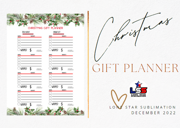 CHRISTMAS GIFT PLANNER