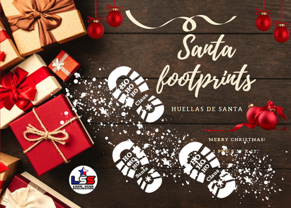 Santa Footprints - PNG - Digital file - Huellas de Santa