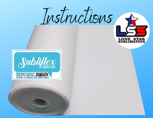 Subliflex Thermo adhesive sublimation fabric - Instructions- Cotton Sublimation