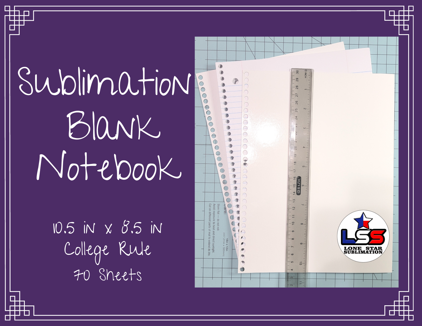 Set of 10 BLANK selling SUBLIMATION NOTEBOOK/JOURNAL