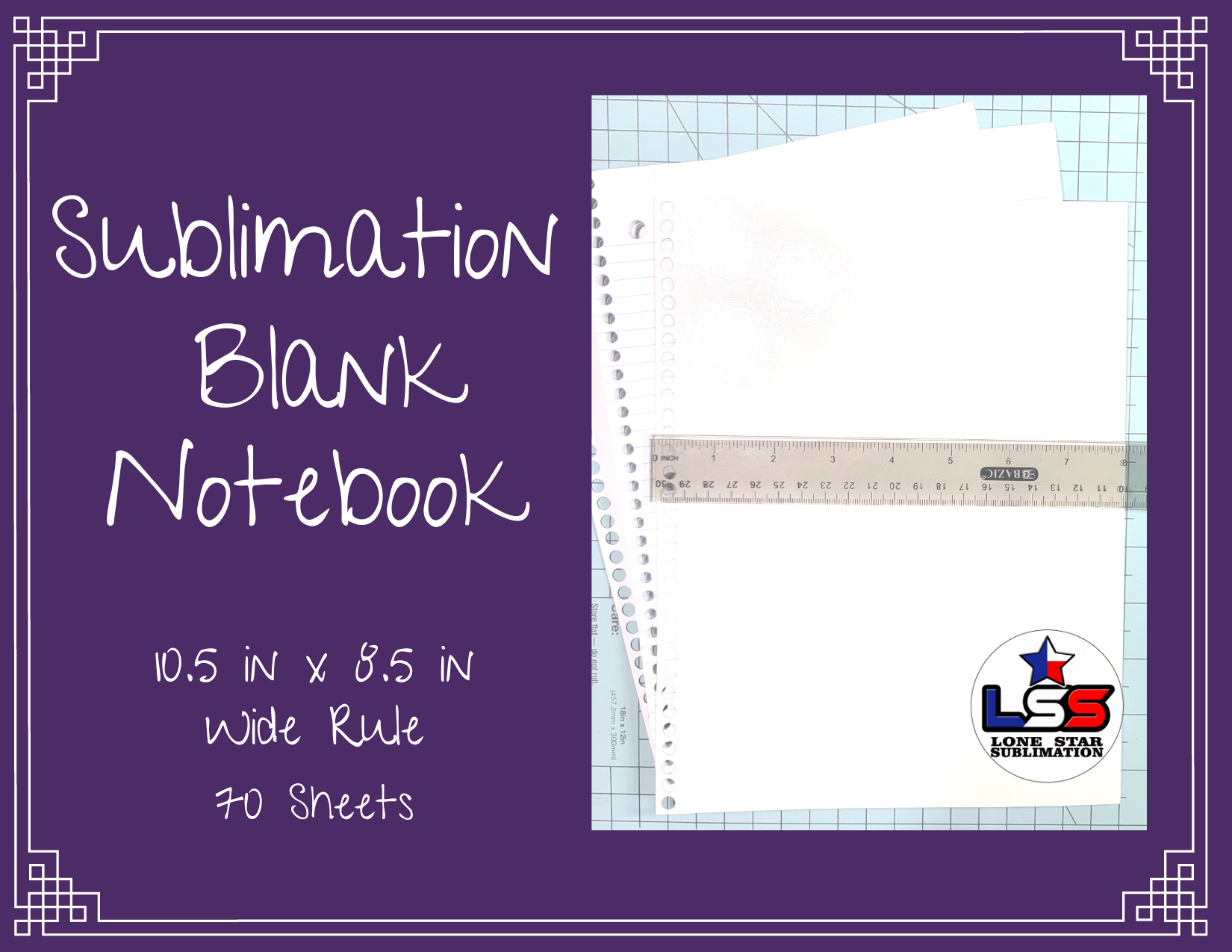 Sublimation Notebooks - 2 Sizes