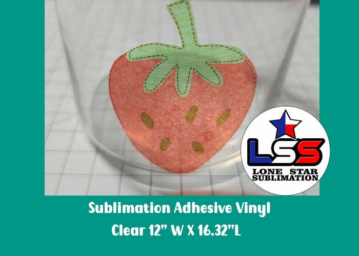Sublimation Adhesive Vinyl White Glossy 12W X 16.32L – Lone Star  Sublimation