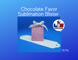 Chocolate favor blister- Sublimation cardstock - 10pz