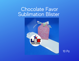 Chocolate favor blister- Sublimation cardstock - 10pz