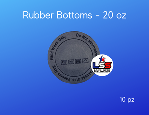 Rubber Bottoms for  20 oz Tumblers - 10 Pack