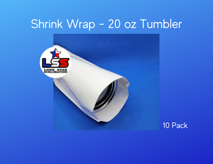 Shrink Wrap - 20 tumbler - 10 Pack